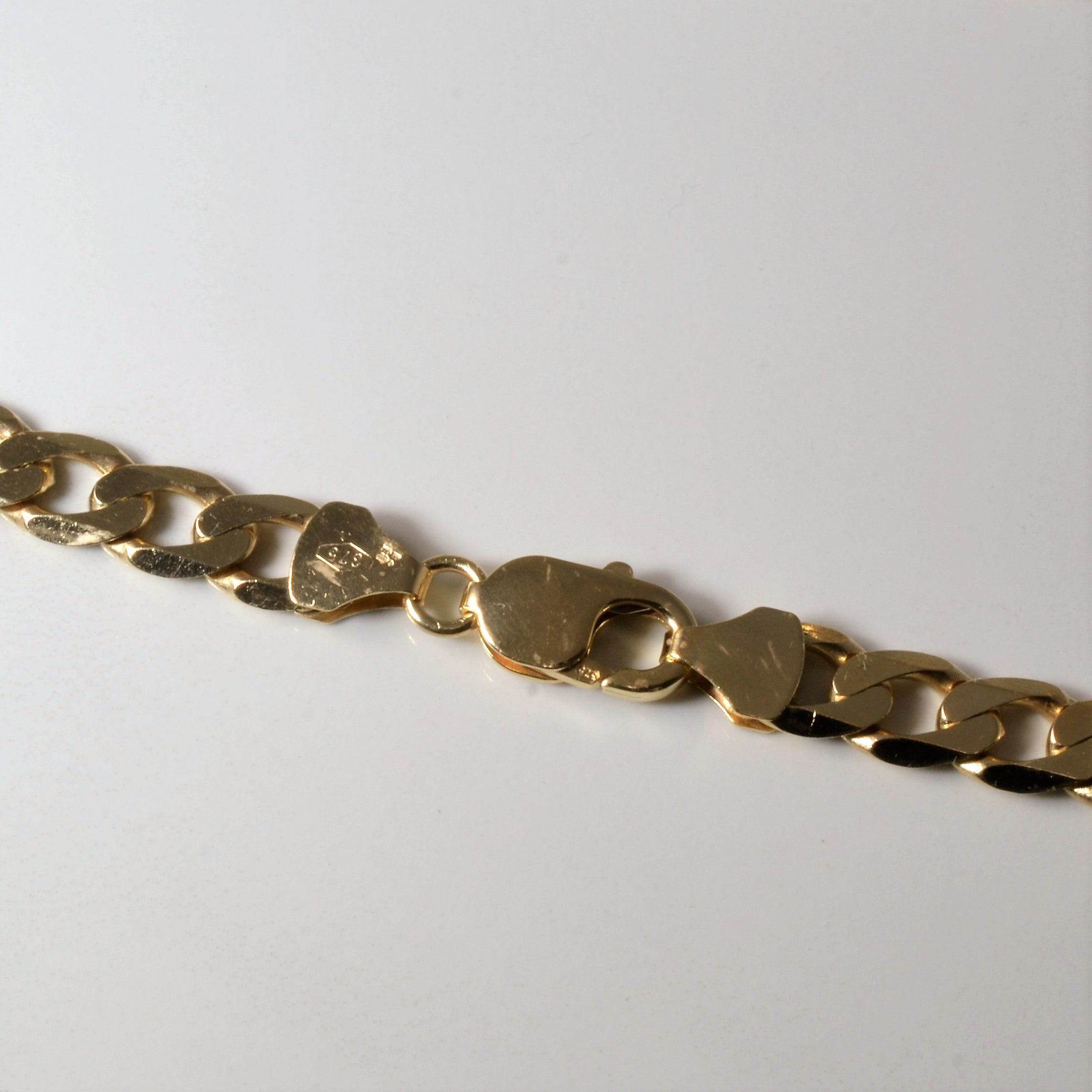 9K Yellow Gold Curb Link Chain Necklace - 20 Inch Solid Gold Cuban Chain for Men & Women | Perfect for Layering, Gift Giving & Everyday Wear