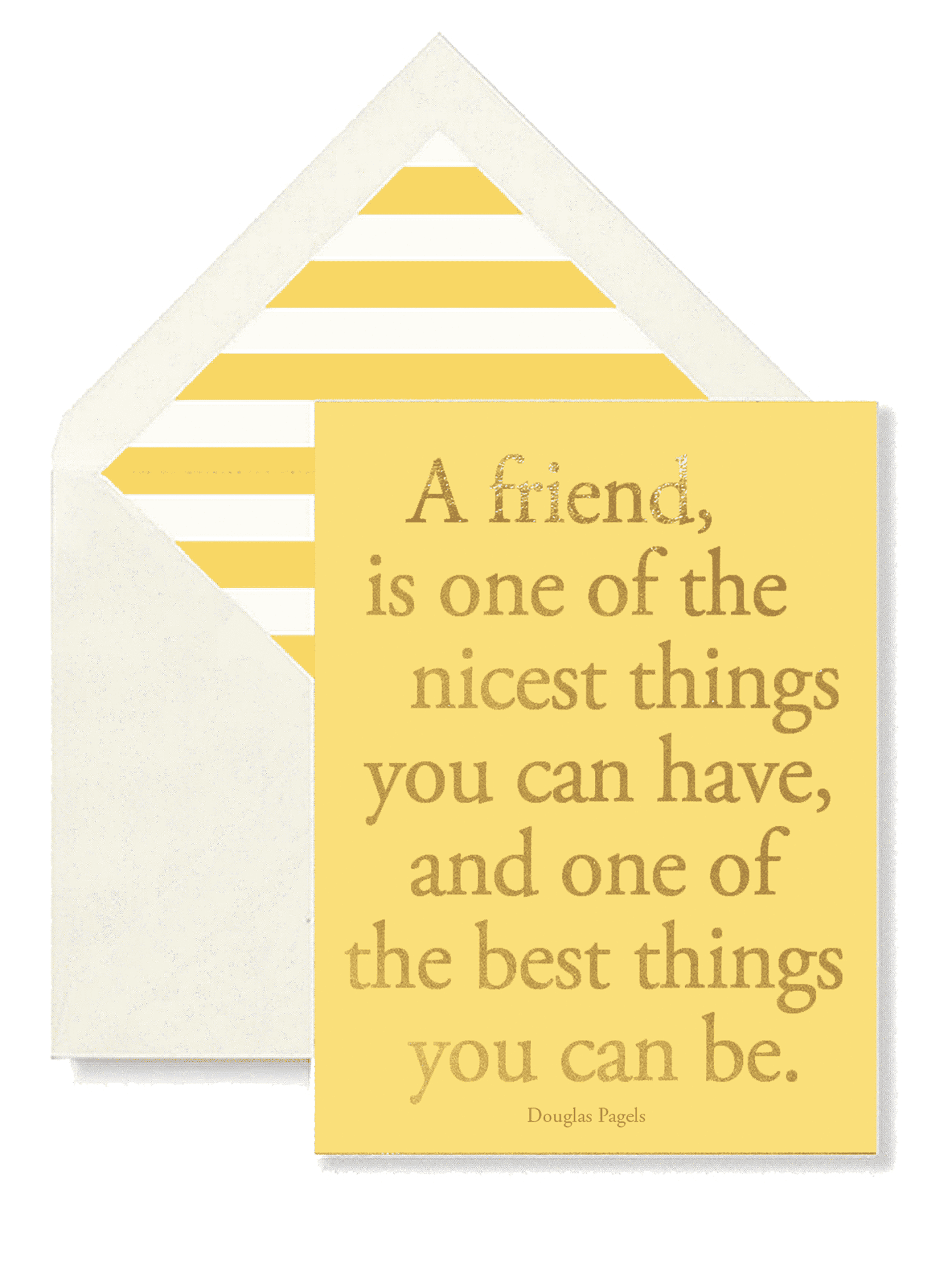Best Friend Greeting Card - Single Folded Blank Card for Birthdays, Thank You & Special Occasions - Perfect for Gifts & Keepsakes
