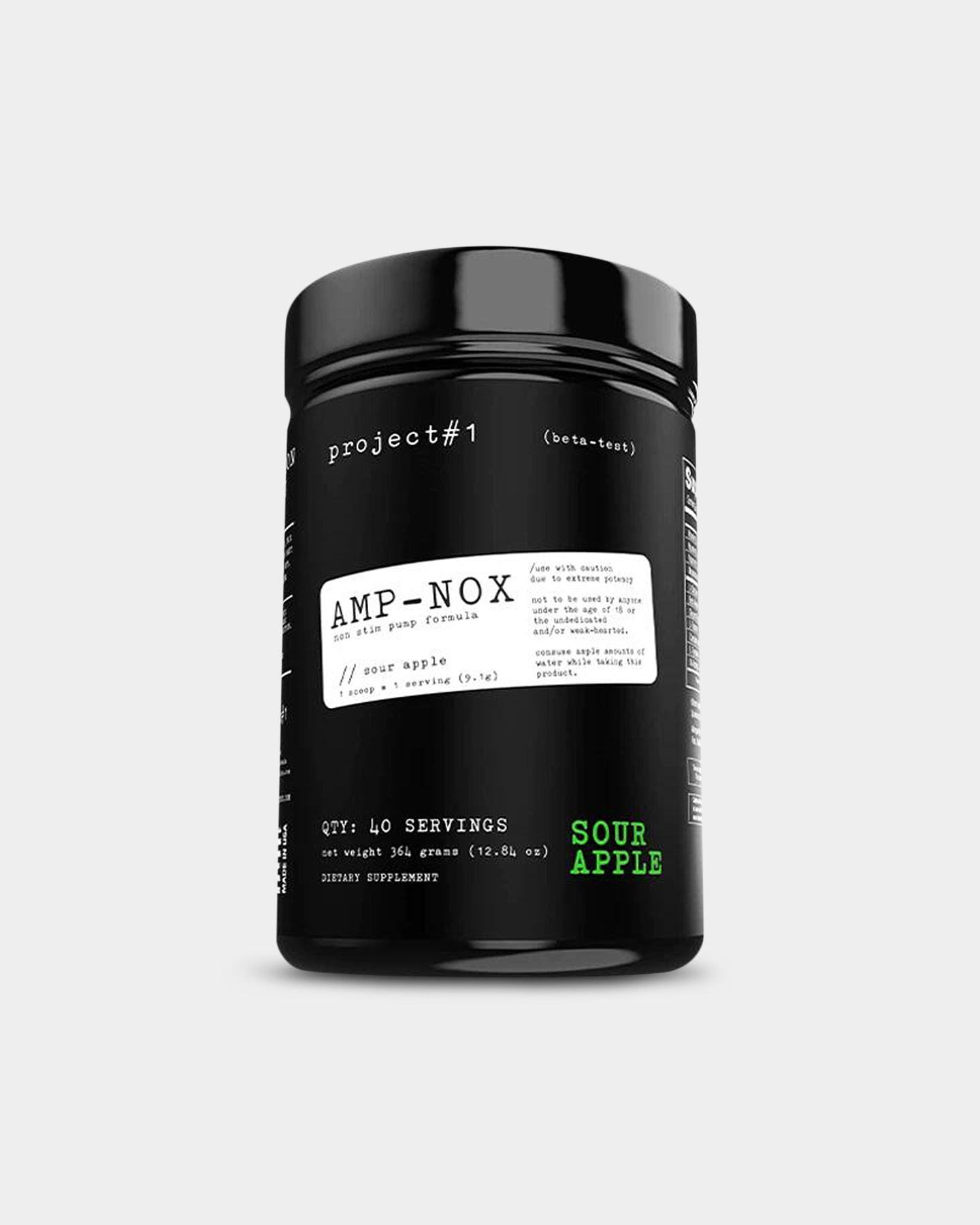 Project#1 Nutrition Amp Nox Pre Workout Powder - Energy & Focus Booster for Gym, Fitness & Bodybuilding - Best for Intense Training & Muscle Recovery