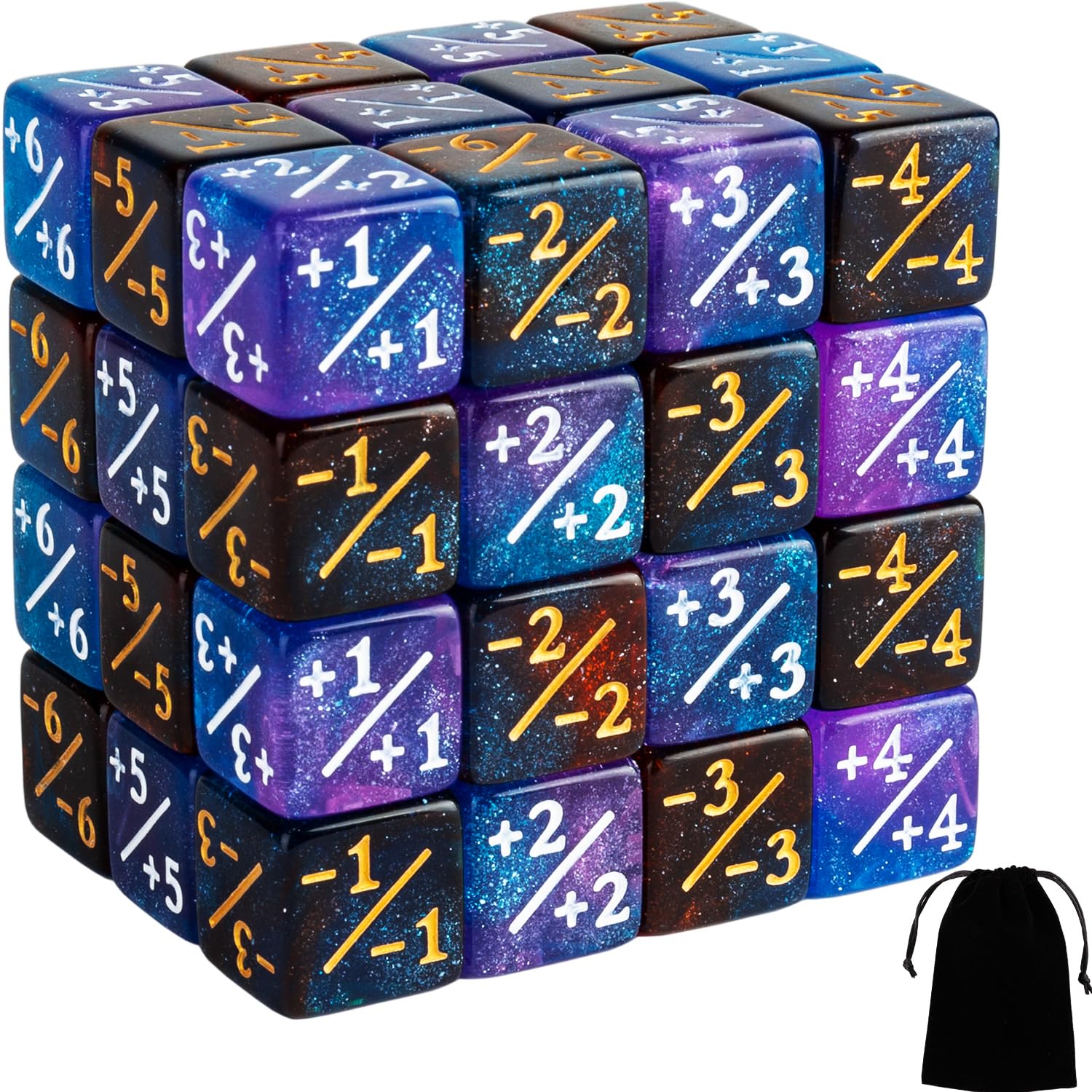 48 PCS MTG Counter Dice Set - +1/+1 Buff Dice & Life Tokens for Magic The Gathering TCG, Commander Deck Accessories | Perfect for Gameplay Tracking & Strategy Enhancement