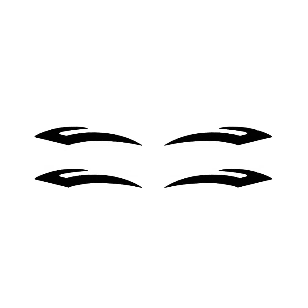 Comet Busters Matte Black Eyeliner Stickers (EL103) - Waterproof Self-Adhesive Eyeliner Decals for Dramatic Eye Makeup Looks, Perfect for Parties, Halloween & Cosplay