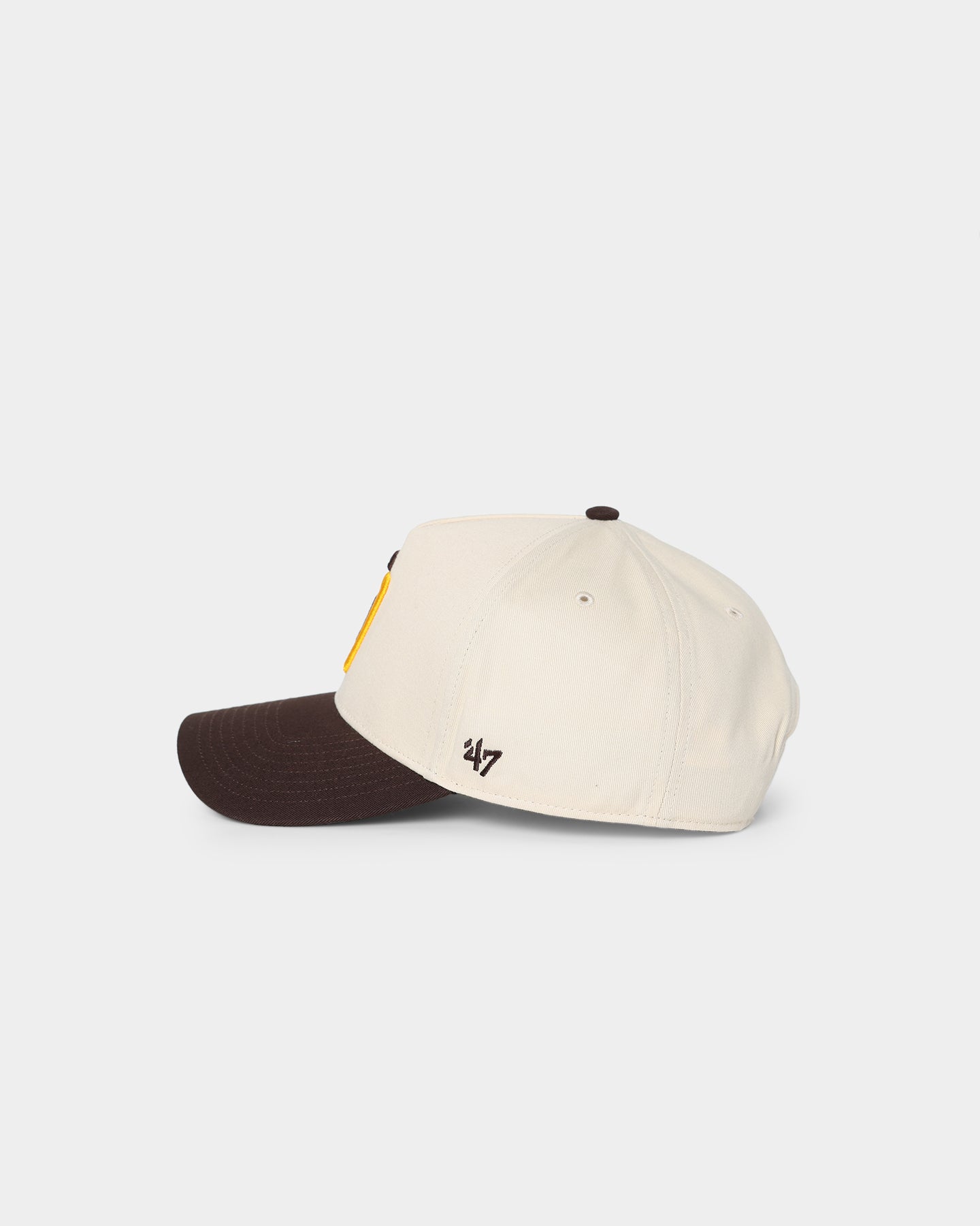 47 Brand San Diego Padres Sure Shot MVP DT Snapback Hat - Adjustable Baseball Cap for Men & Women - Natural/Brown - Perfect for Baseball Games, Sports Events & Casual Wear