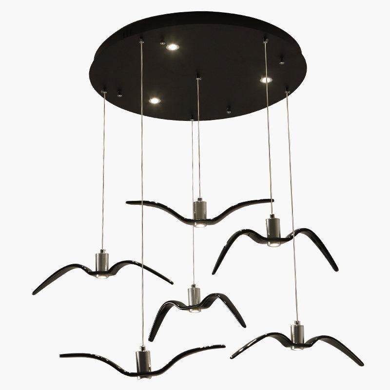 Aviara Modern LED Pendant Light Fixture - Dimmable Hanging Chandelier for Kitchen Island, Dining Room & Bedroom Lighting