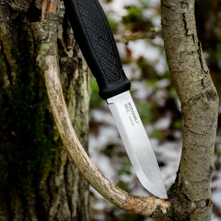 Morakniv Garberg Survival Knife - Full Tang Stainless Steel Blade with Sheath - Outdoor Camping, Hunting & Bushcraft Essential