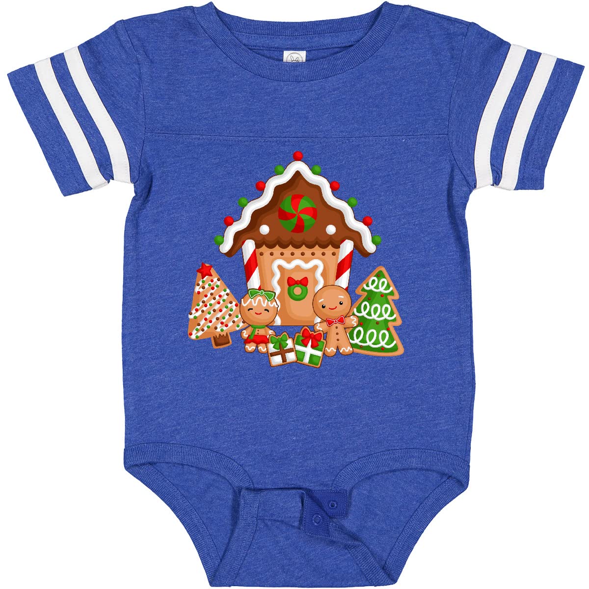 Inktastic Gingerbread House Christmas Baby Bodysuit - Cute Holiday Outfit for Infants & Toddlers - Perfect for Christmas Photos, Family Gatherings & Festive Celebrations
