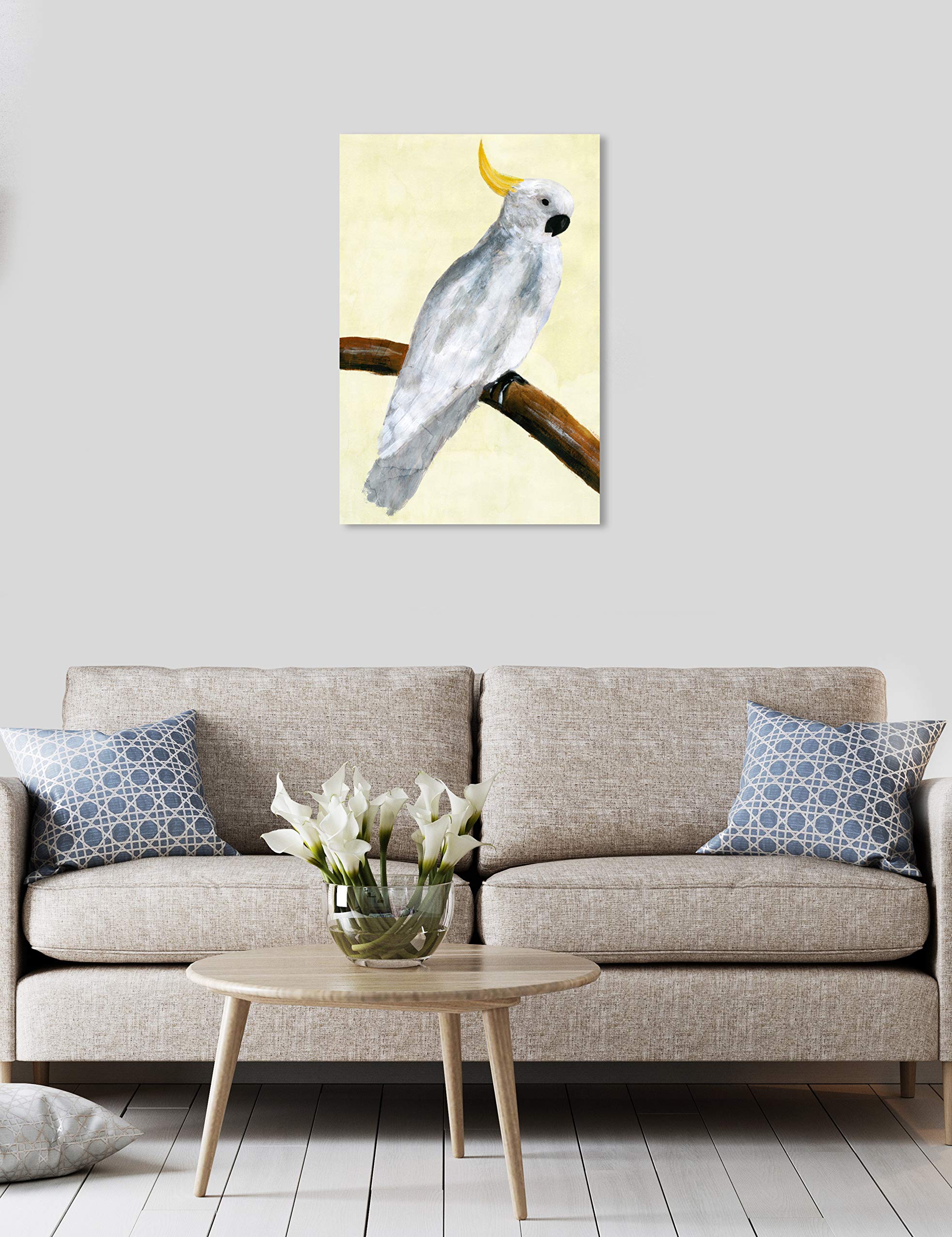 Elegant Cockatoo Wall Art Canvas Print - 20