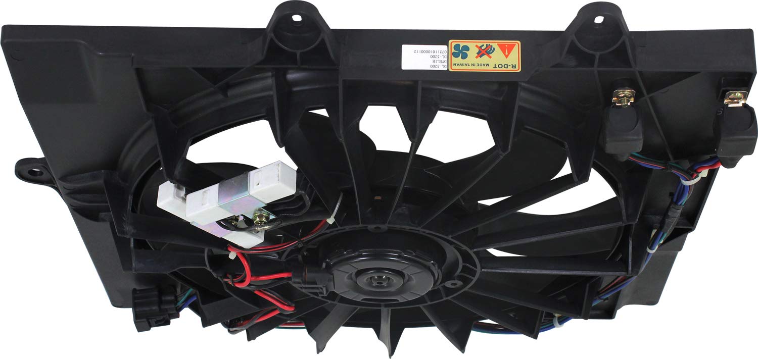 Evan Fischer Cooling Fan Assembly Compatible with 2006-2009 Chrysler PT Cruiser - CH3115156 | Replacement Radiator Cooling Fan | Perfect for Overheating Prevention & Engine Cooling