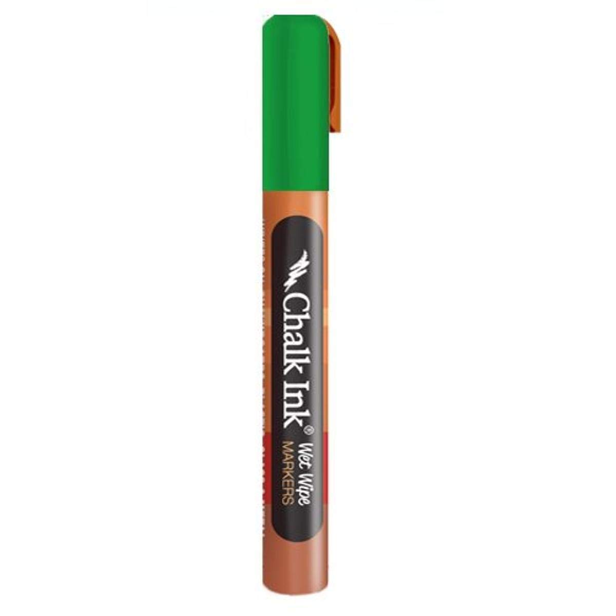 Chalk Ink Wet Wipe Marker - 6mm Astroturf Green Whiteboard Marker for Teachers, Classrooms & Office Meetings - Non-Toxic, Low Odor Dry Erase Markers