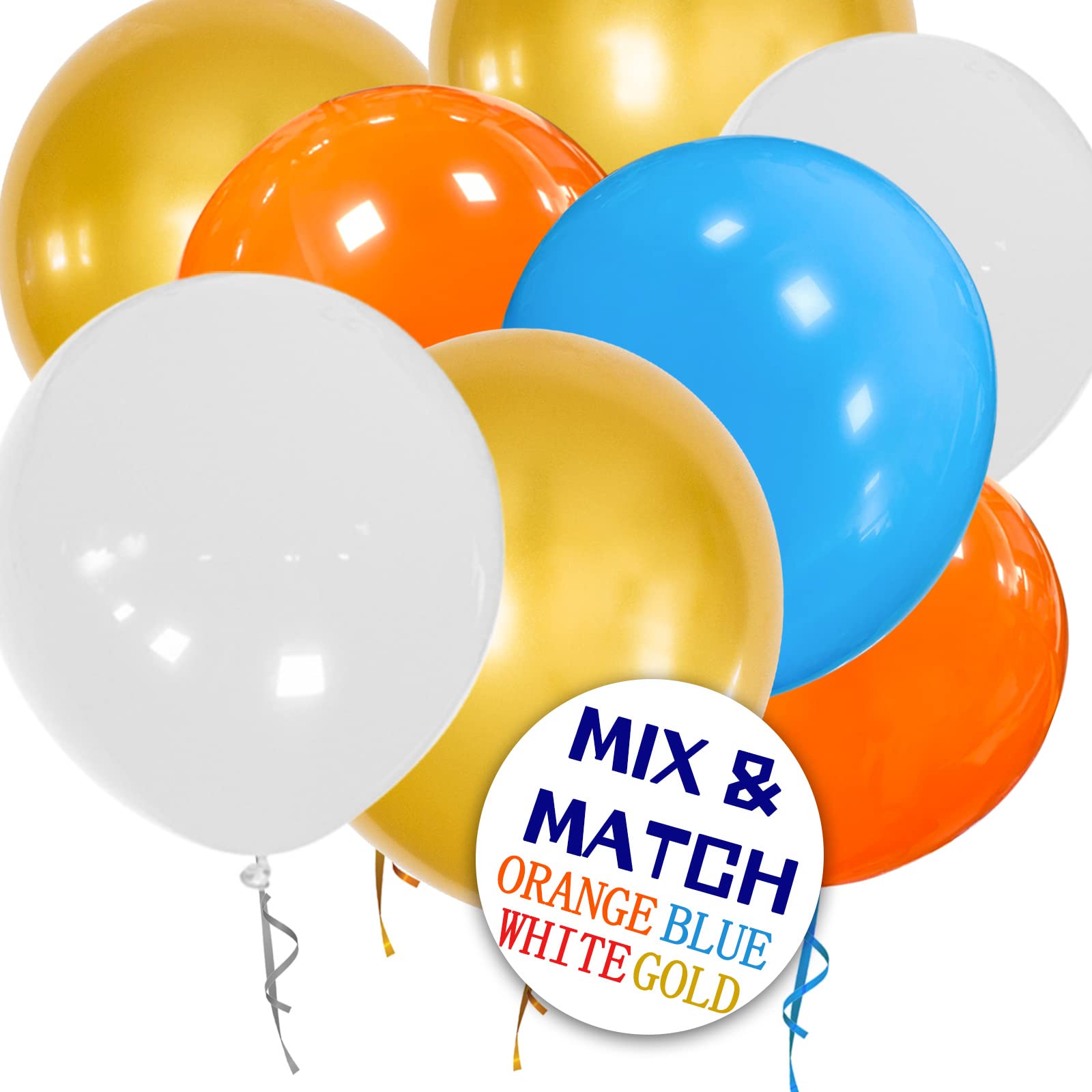 18 Inch Metallic Gold Balloons (12 Pack) - Chrome Golden Large Latex Balloons for Helium, Perfect for Christmas, Weddings, Birthdays, Baby Showers & Party Decorations - Elegant Round Balloons for Festive Celebrations and Special Events