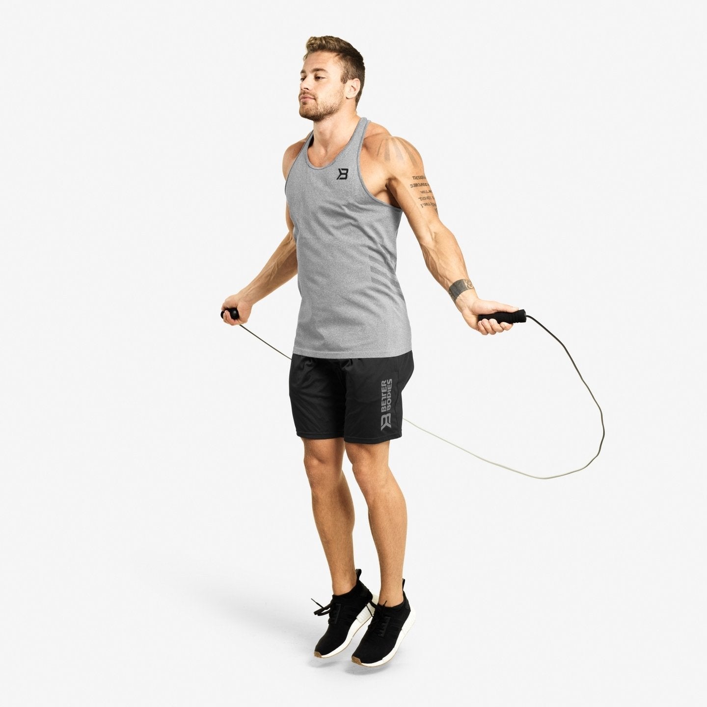 Better Bodies Loose Fit Functional Workout Shorts for Men & Women - Breathable Quick-Dry Gym Running Training Shorts - Black (Ideal for Yoga, Jogging & Outdoor Activities)