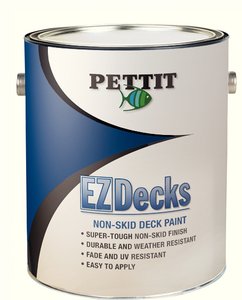 Pettit Paint EZ-Decks Non-Skid Deck Coating - Gray Quart | Marine Boat Deck Paint for Non-Slip Surface Protection | Ideal for Yachts, Sailboats & Fishing Boats