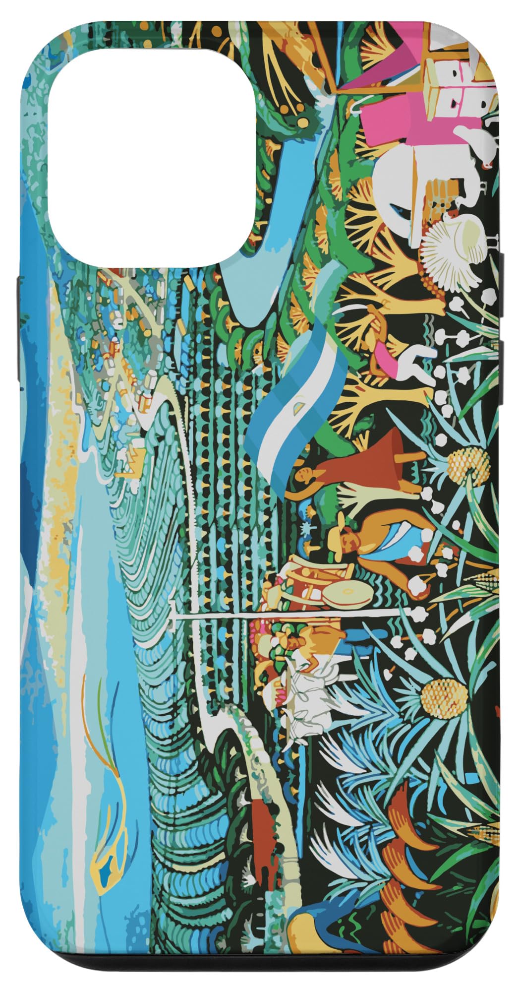 iPhone 12 Mini Case with Nicaragua Central America Flag Art - Premium Handcrafted Artesania Design for Protection & Style | Perfect for Travel, Gifts & Everyday Use