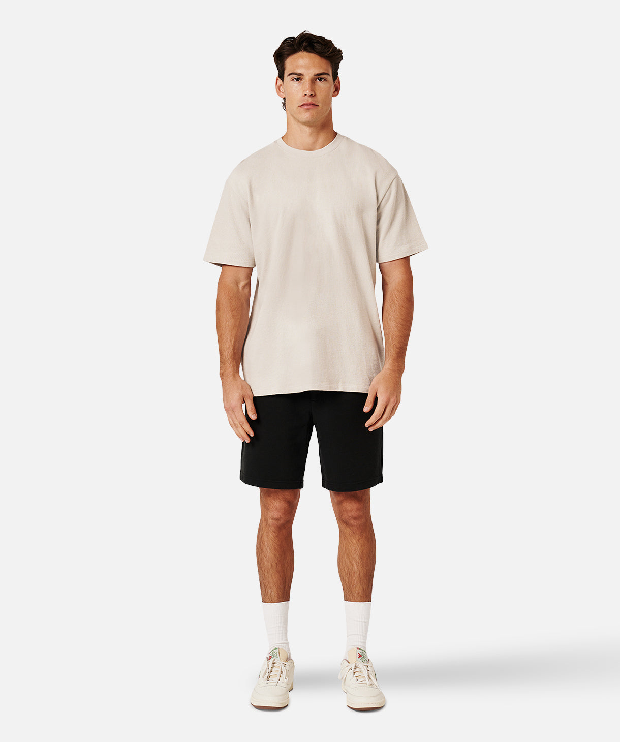 Henderson Boucle Tee - Soft Stone Color Women's T-Shirt | Casual & Comfortable Everyday Wear for Work, Travel & Outings