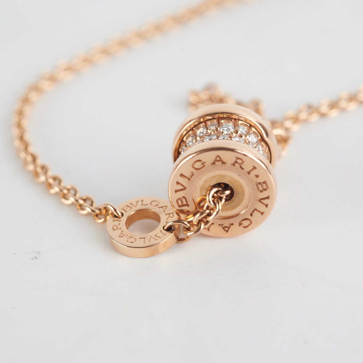 Bvlgari B.Zero1 Diamond Rose Gold Bracelet for Women - Luxury Italian Jewelry Gift for Anniversary, Valentine's Day & Special Occasions