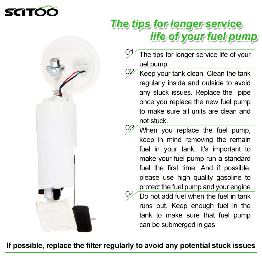 SCITOO E7089M Fuel Pump for Chrysler Dodge Plymouth - High Performance Electrical Assembly for Smooth Driving