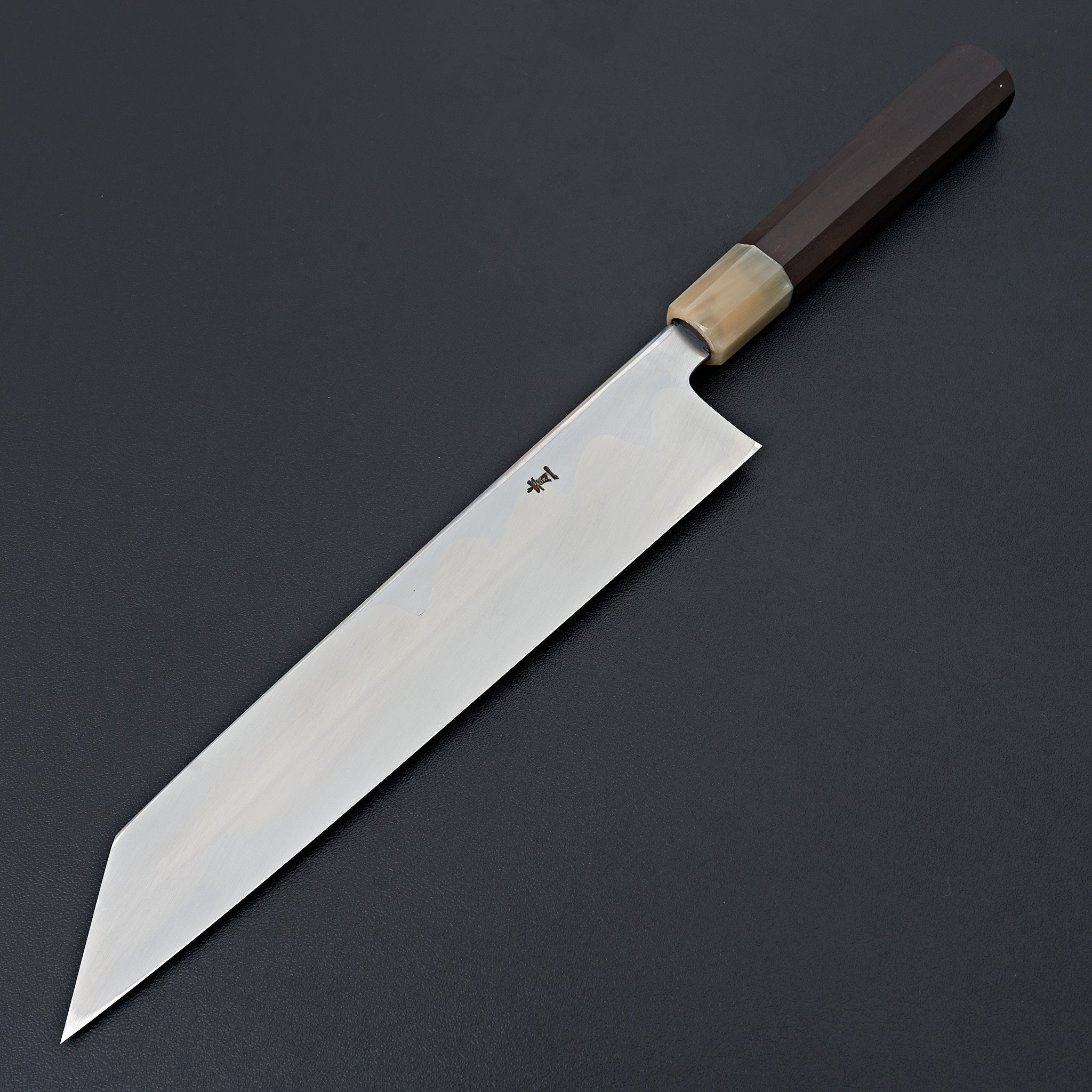 Hitohira Tanaka Mosuke Blue #1 Kiritsuke 240mm Japanese Chef Knife with Ebony Handle - Mirror Polished Finish & Saya Included | Perfect for Sushi, Sashimi & Precision Cutting