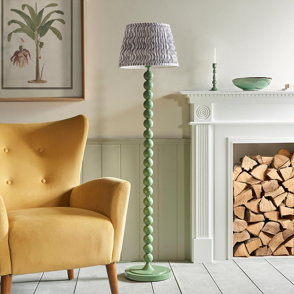 Auralis Ripple Floor Lamp with E27 Socket - Modern LED Standing Light for Living Room, Bedroom & Office - Adjustable Height in Multiple Finishes (Black, White, Bronze) - Perfect for Ambient Lighting & Home Decor