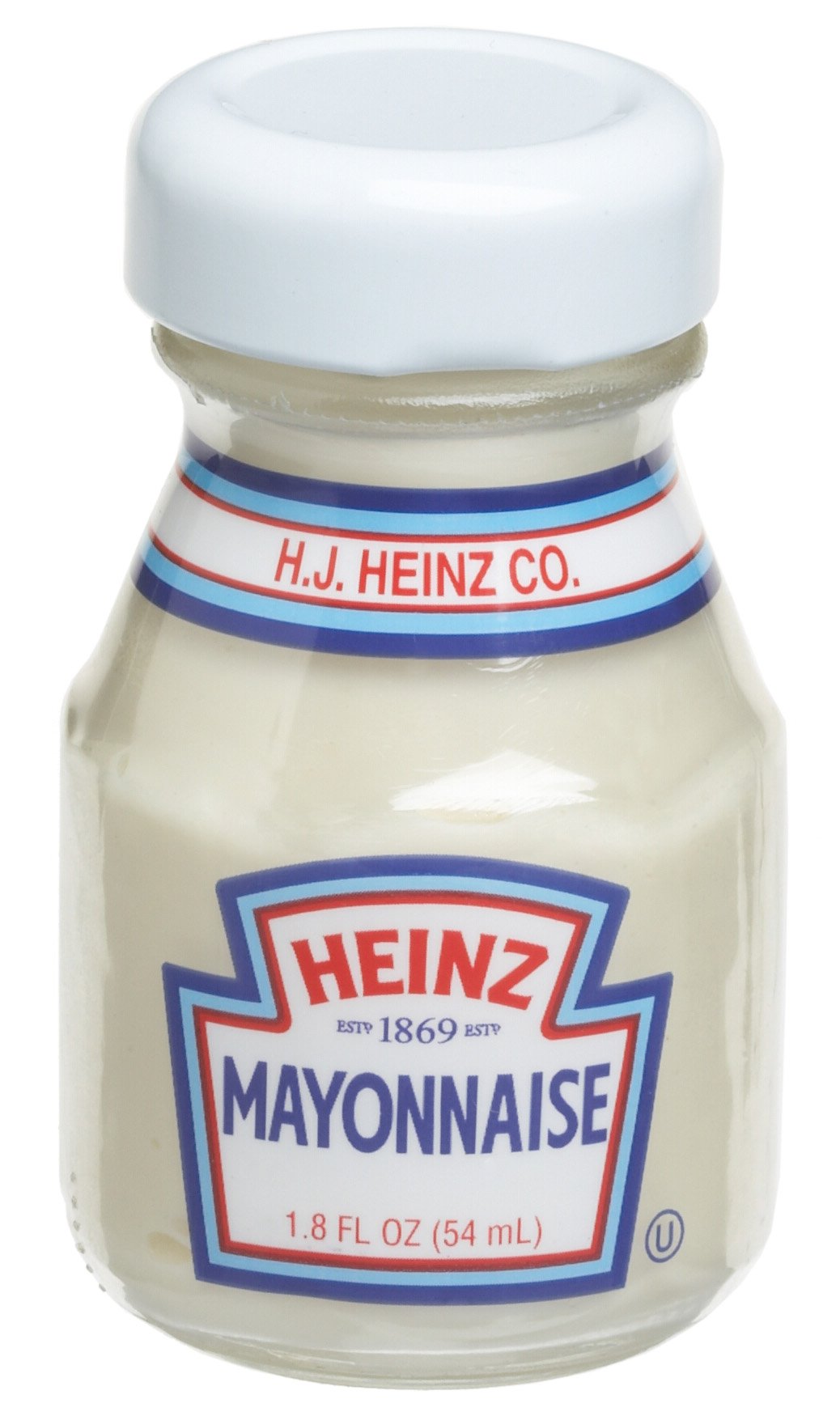 Heinz Mayonnaise, 1.8-Ounce Glass Jar (Pack of 60) - Perfect for Sandwiches, Salads & Recipes - Bulk Condiment Supply for Restaurants & Catering