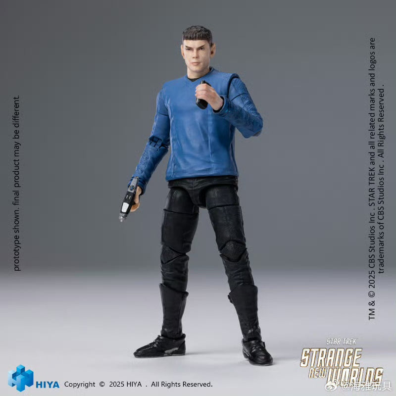 Pre Order 1/18 HIYA 4-Inch Action Figure - Exquisite Mini Series Star Trek Strange New Worlds Spock Collectible Toy for Display & Play | Perfect for Fans, Collectors & Sci-Fi Enthusiasts
