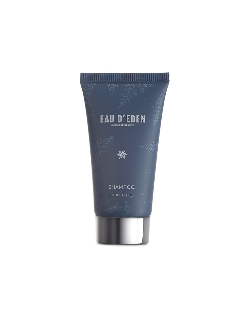 EAU D'EDEN 200 Pack Travel Size Shampoo (1.2oz/35ml) - Mini Shampoo Bottles for Hotels, Gyms, Camping & Airplane Travel Toiletries