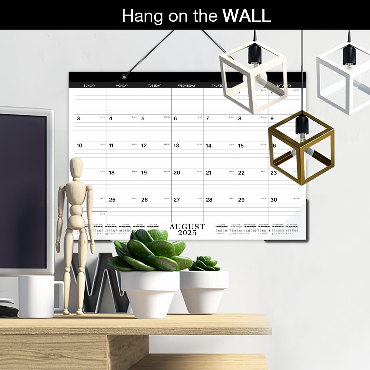 2024-2025 Monthly Desk Calendar - 17