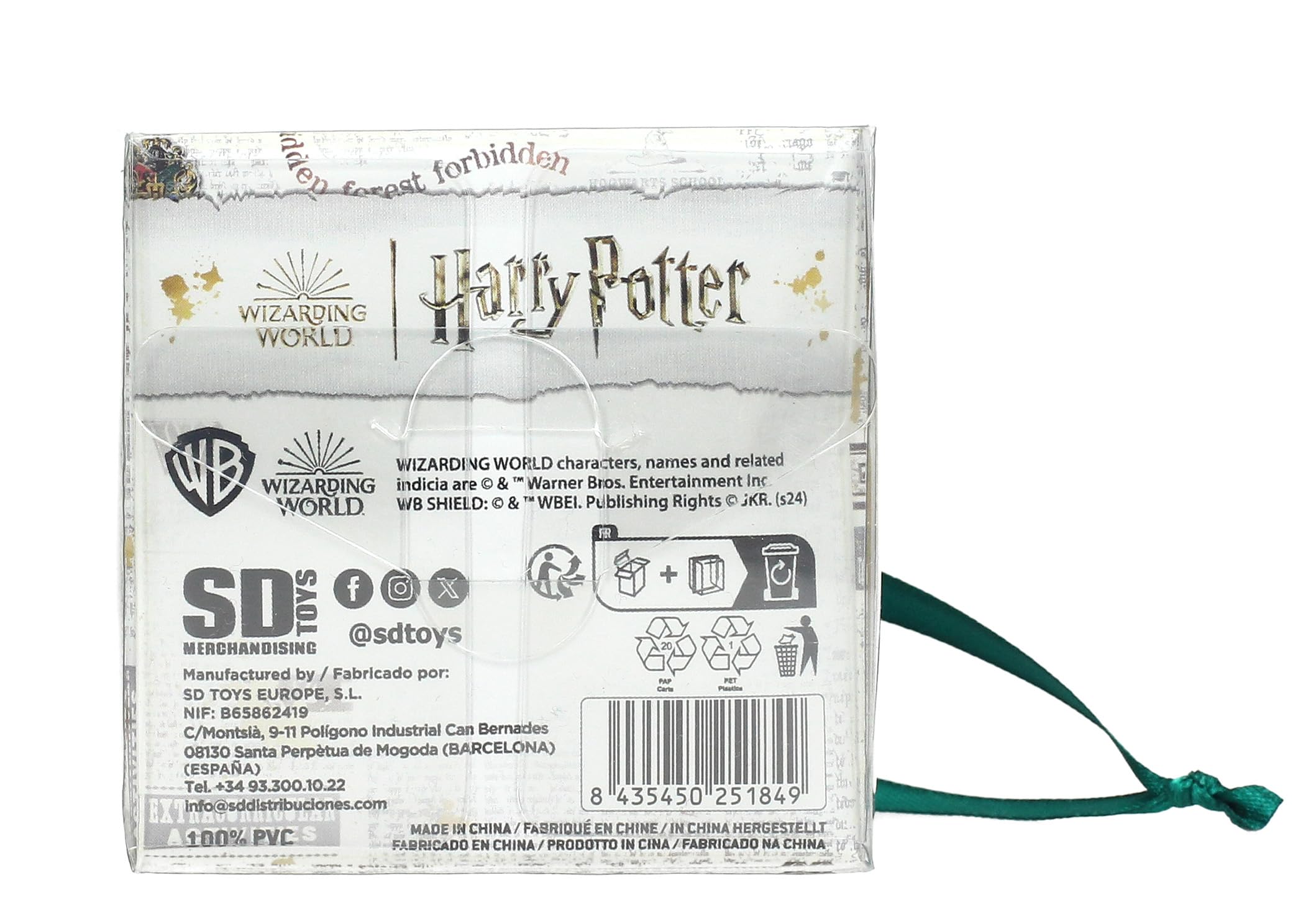 Harry Potter Slytherin House Collectible Ornament - Official Licensed Decor for Christmas Tree, Gifts, and HP Fans Collection