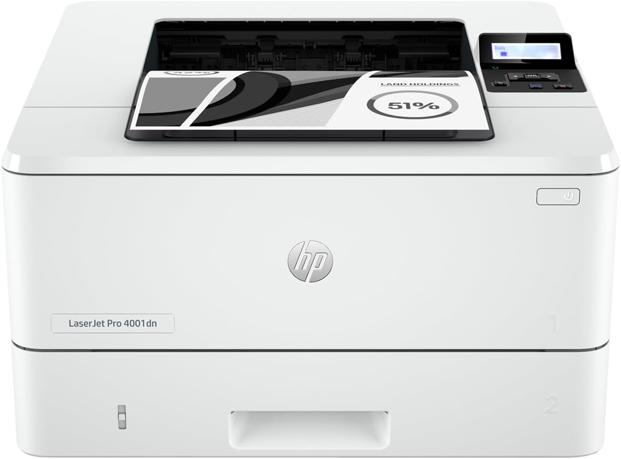 HP Laserjet Pro 4001dn Monochrome Laser Printer - Fast, Reliable Printing for Home Office & Small Business Documents