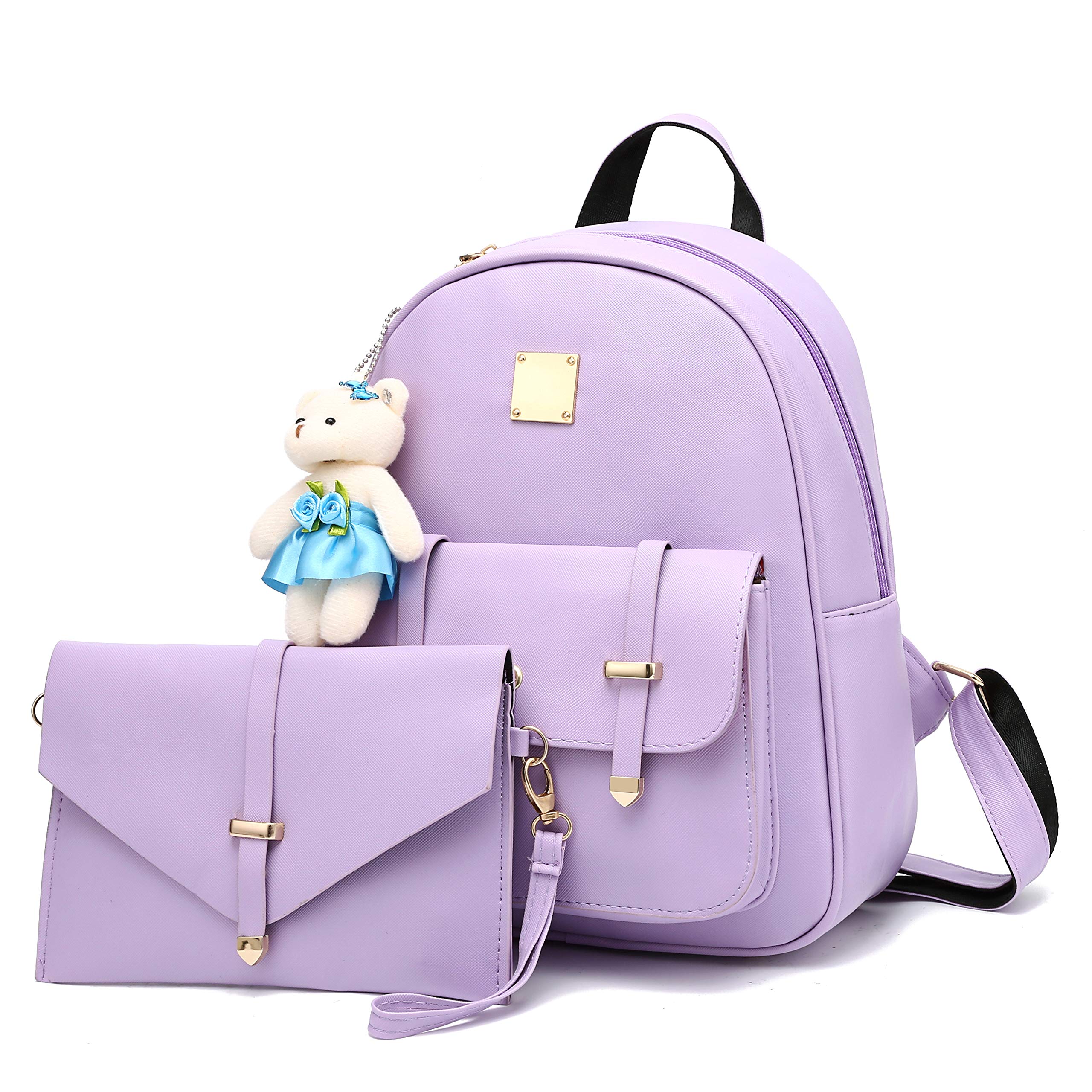 Cute Mini Backpack for Girls - PU Leather Small Backpack Purse Set for Teens & Kids | School, Travel, Shopping & Daily Use