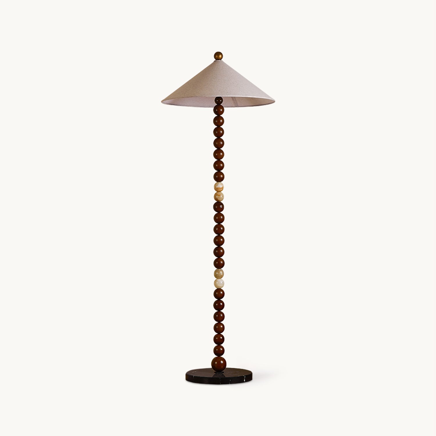 Vanora Beaded Floor Lamp - Modern Boho Rattan Chandelier for Living Room, Bedroom & Dining Area - Stylish Decorative Lighting for Home Decor