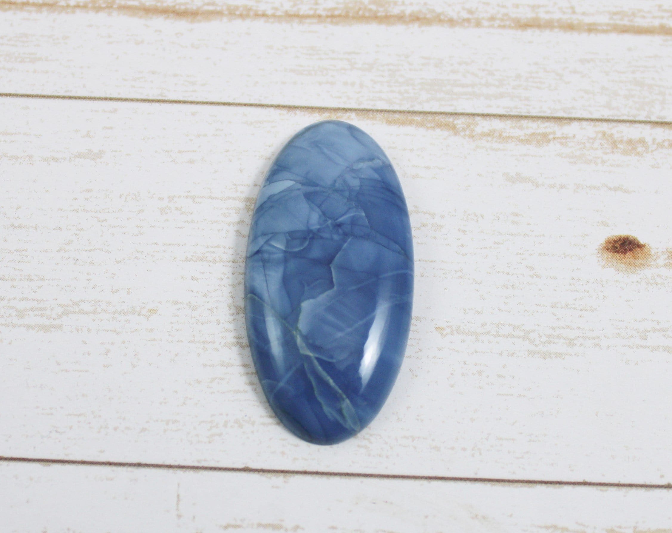 Natural Blue Opal Cabochons for Jewelry Making - High Quality Gemstone Beads for Necklaces, Rings & DIY Crafts
