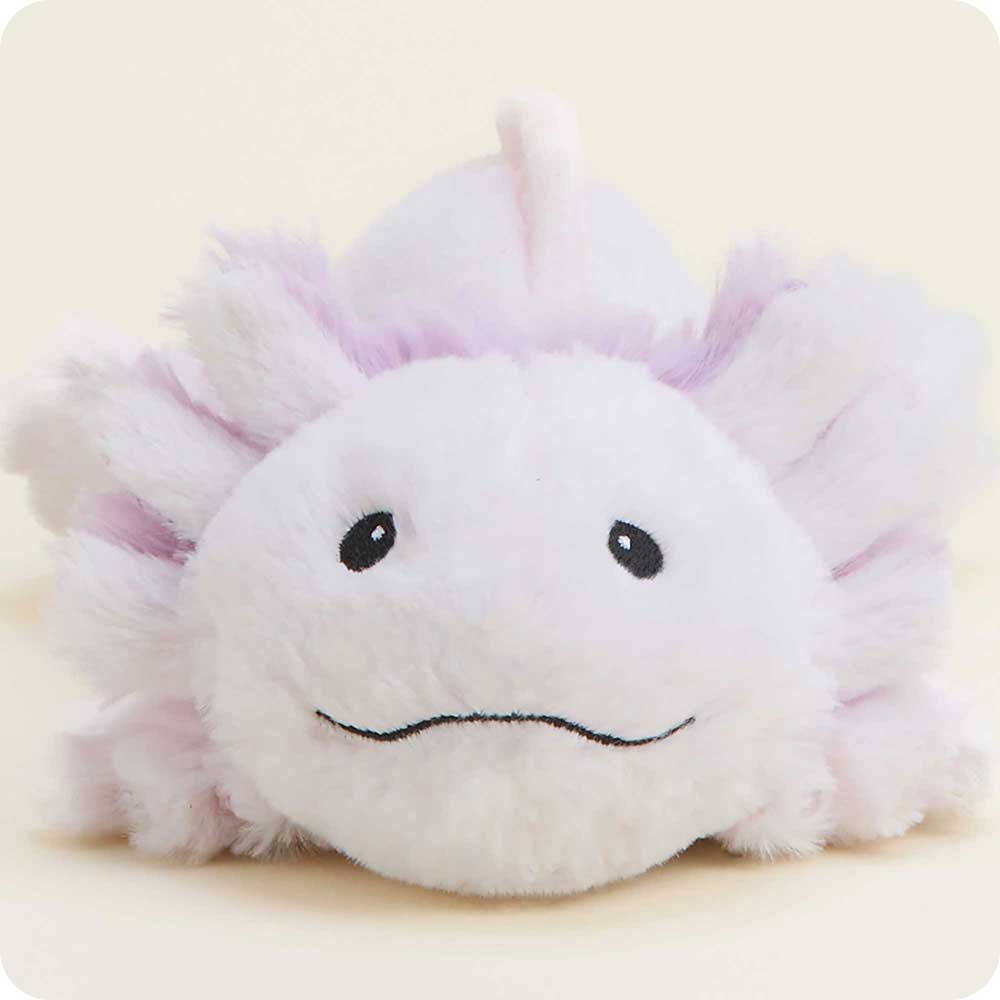 Pink Axolotl Warmies Junior - Microwaveable Plush Heating Pad for Kids | Soothing Comfort for Bedtime, Anxiety Relief & Stress Relief | Cute Stuffed Animal Gift for Children