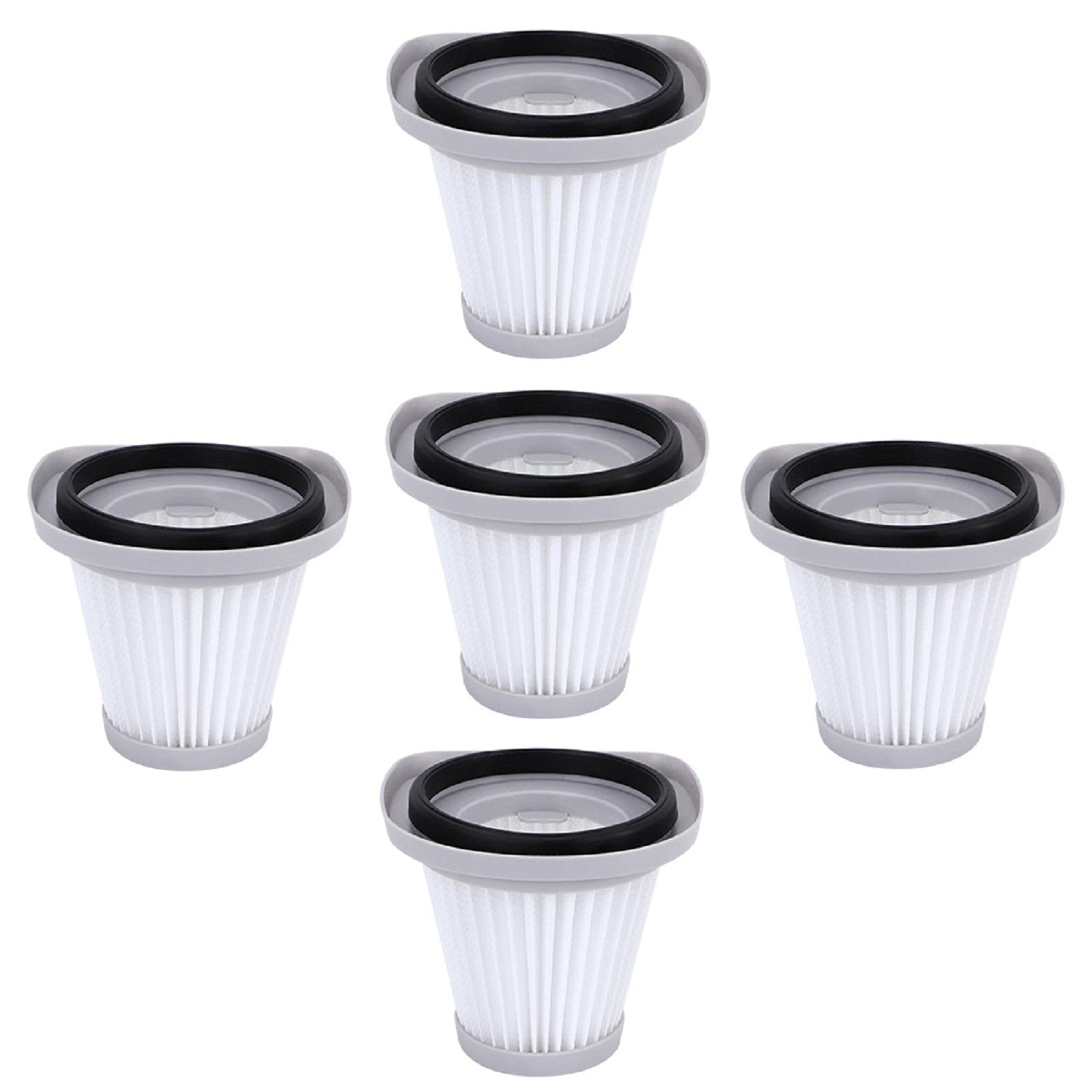 Midea Vacuum Cleaner Filter Replacement Kit - 5 Pack HEPA Filter Cartridges Compatible with Midea SC861 & SC861A - Perfect for Pet Hair, Dust & Allergen Removal in Home Cleaning
