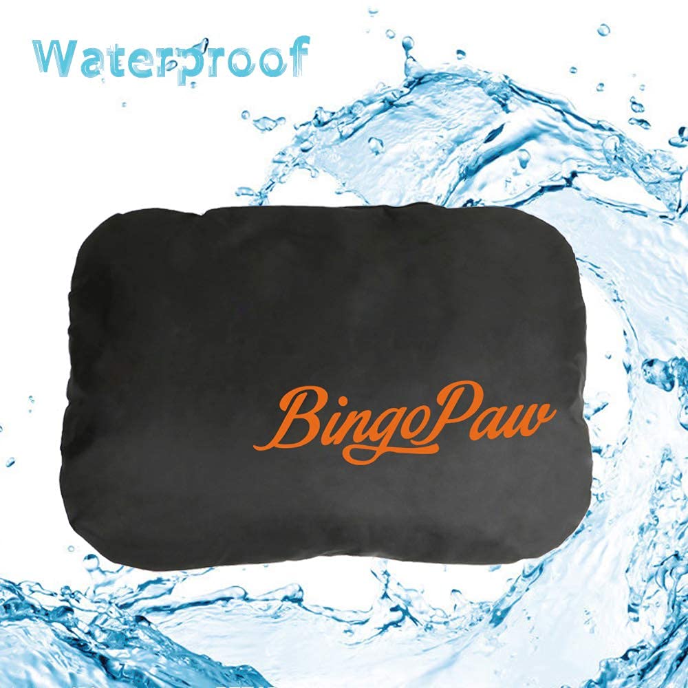 BingoPaw Extra Large Orthopedic Dog Bed - Waterproof & Durable Oxford Fabric Pet Cushion with Bolster - Comfortable Sleeping Pad for Large & Giant Breed Dogs - Perfect for Indoor, Outdoor & Kennel Use
