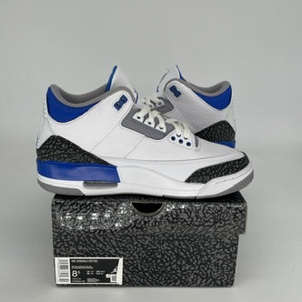 AIR JORDAN 3 RACER BLUE Men's Basketball Shoes Size 8.5 - Style CT8532-145 | Retro Sneakers for Running, Training & Streetwear Fashion