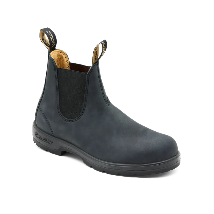 Blundstone 587 Classic Rustic Black Chelsea Boots - Waterproof & Comfortable for Men & Women - Perfect for Hiking, Work & Outdoor Activities