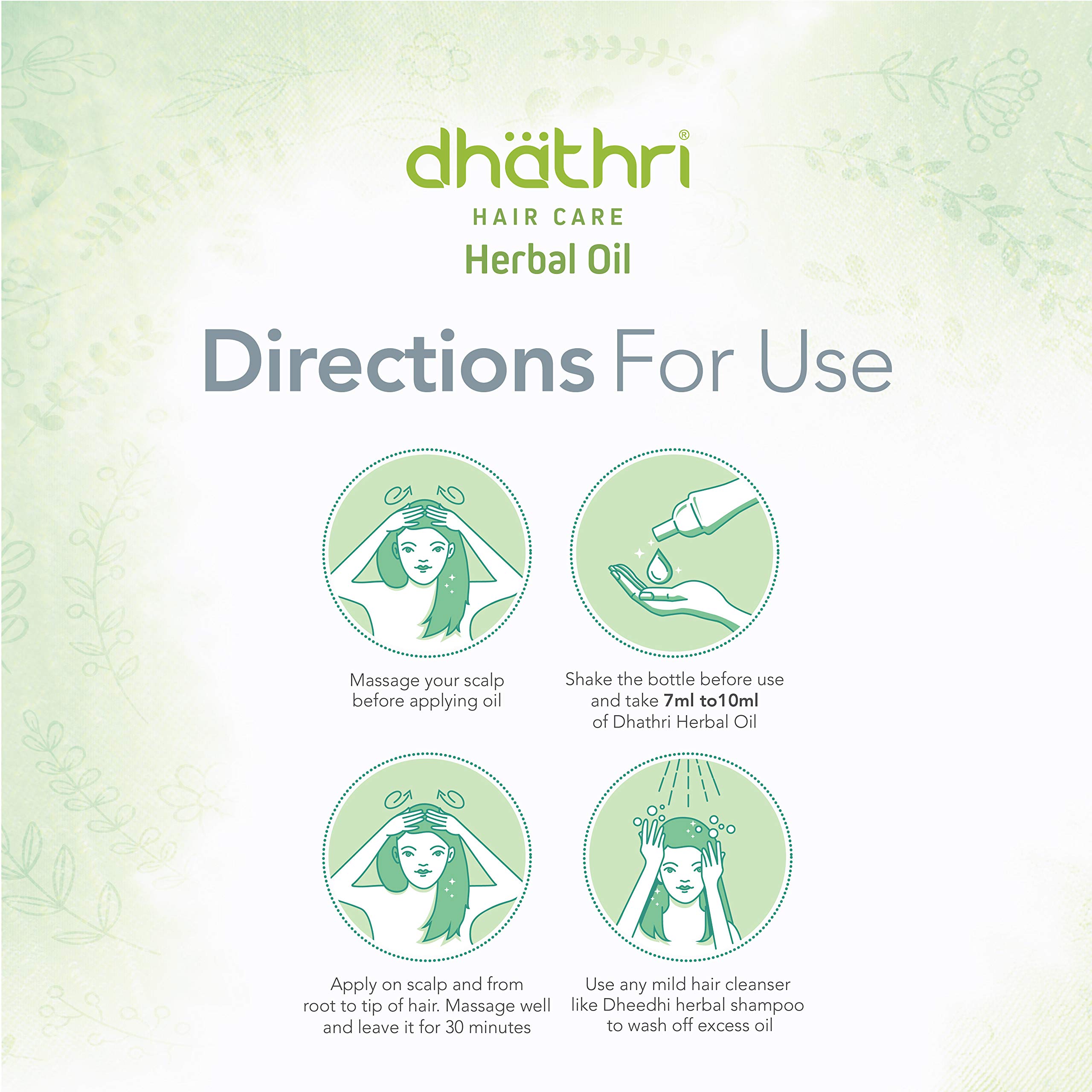 Dhathri Ayurvedic Hair Care Combo - Herbal Oil (100ml) & Chemparathi Thaali Oil (200ml) | Natural Hair Fall Treatment & Regrowth Solution | Organic Shampoo for Dry, Frizzy Hair | Complete Hair Care Set for Women & Men | Perfect for Daily Scalp Massage & Deep Conditioning