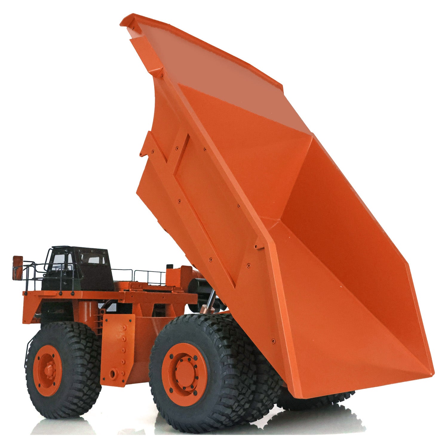 1/20 Scale 793D Radio Controlled Mining Truck - Assembled & Painted Metal Hydraulic Dump Truck Model with I6X Radio & Warning Lights - Perfect for Collectors, Construction Enthusiasts, and RC Hobbyists