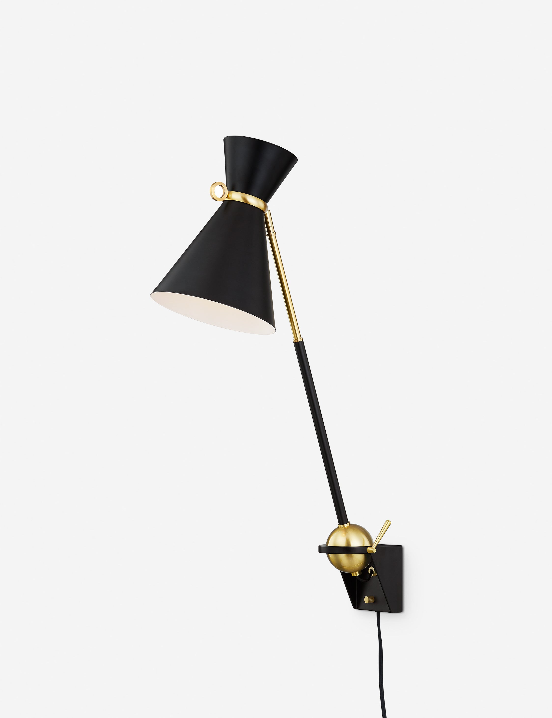 Adonis Plug-in Wall Sconce Light Fixture - Modern Plug in Wall Lamp for Bedroom, Living Room, Hallway | Easy Installation, Energy Efficient LED Lighting