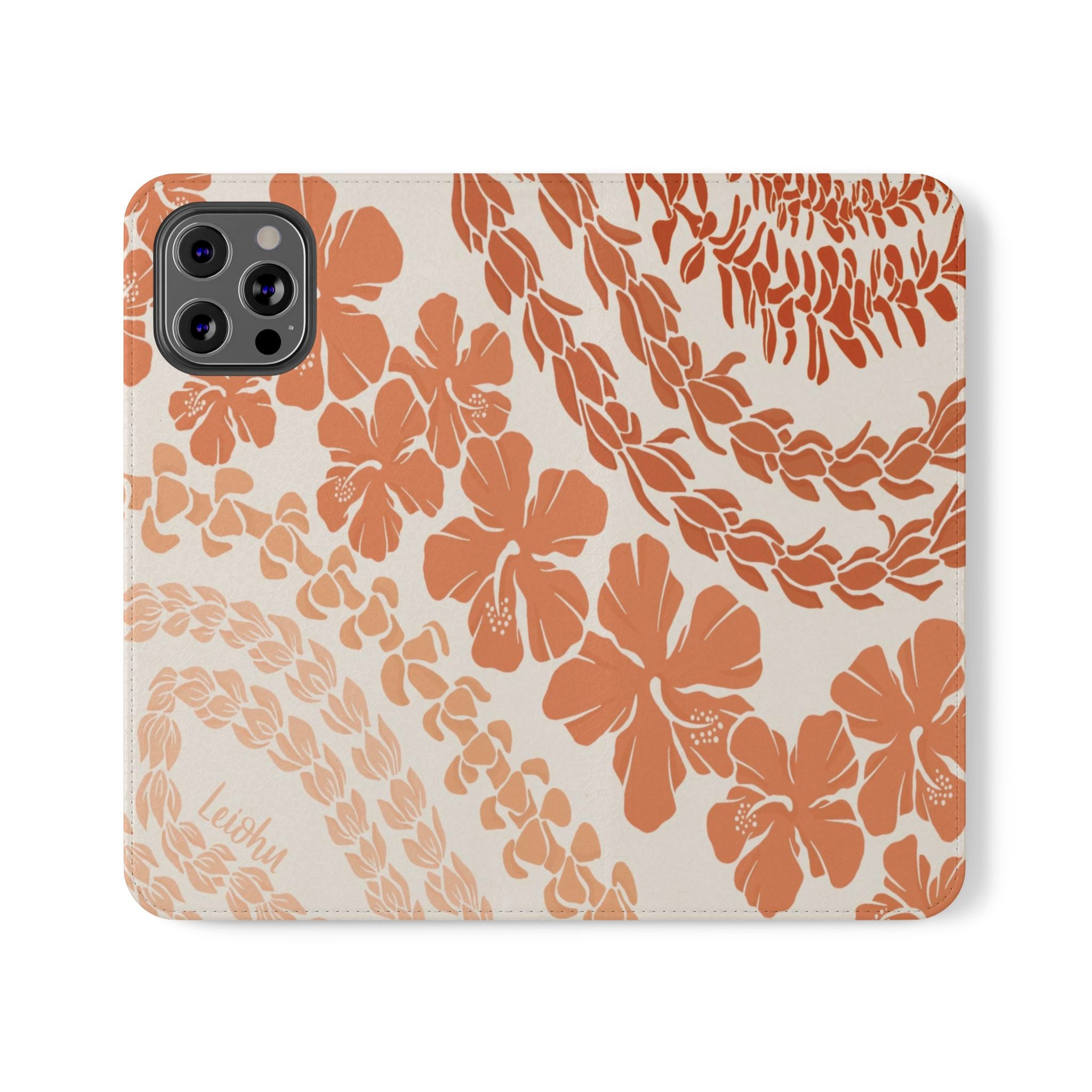 Groovy Lei Warm Folio Case for iPad - Soft PU Leather Protective Cover with Hand Strap | Perfect for Work, Travel & Everyday Use