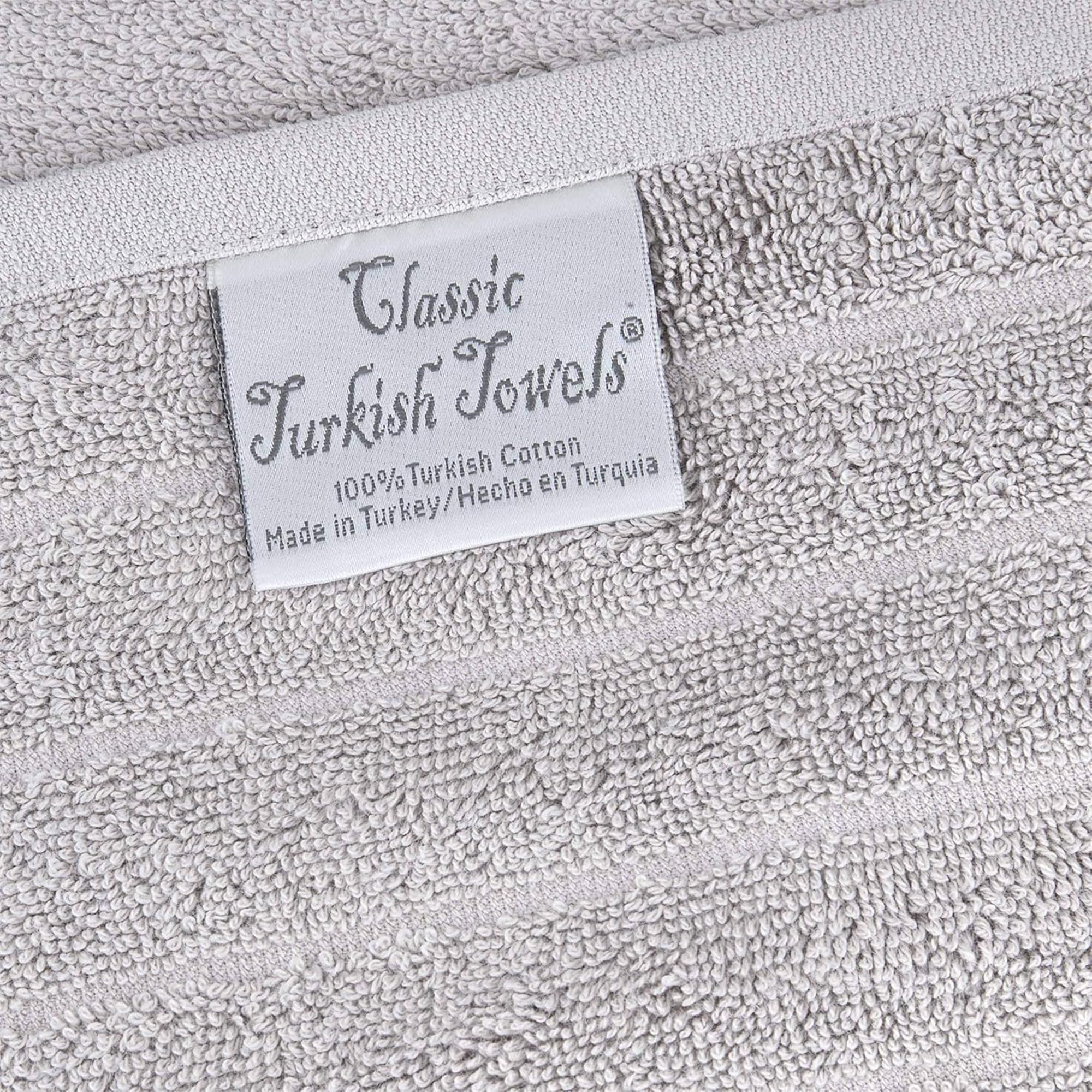Premium 6-Piece Turkish Cotton Bath Towel Set - Ultra Absorbent, Quick Dry, Heavy Duty - Includes 2 Fingertip Towels (Mist Grey) - Perfect for Spa, Beach, and Luxury Bathroom Decor