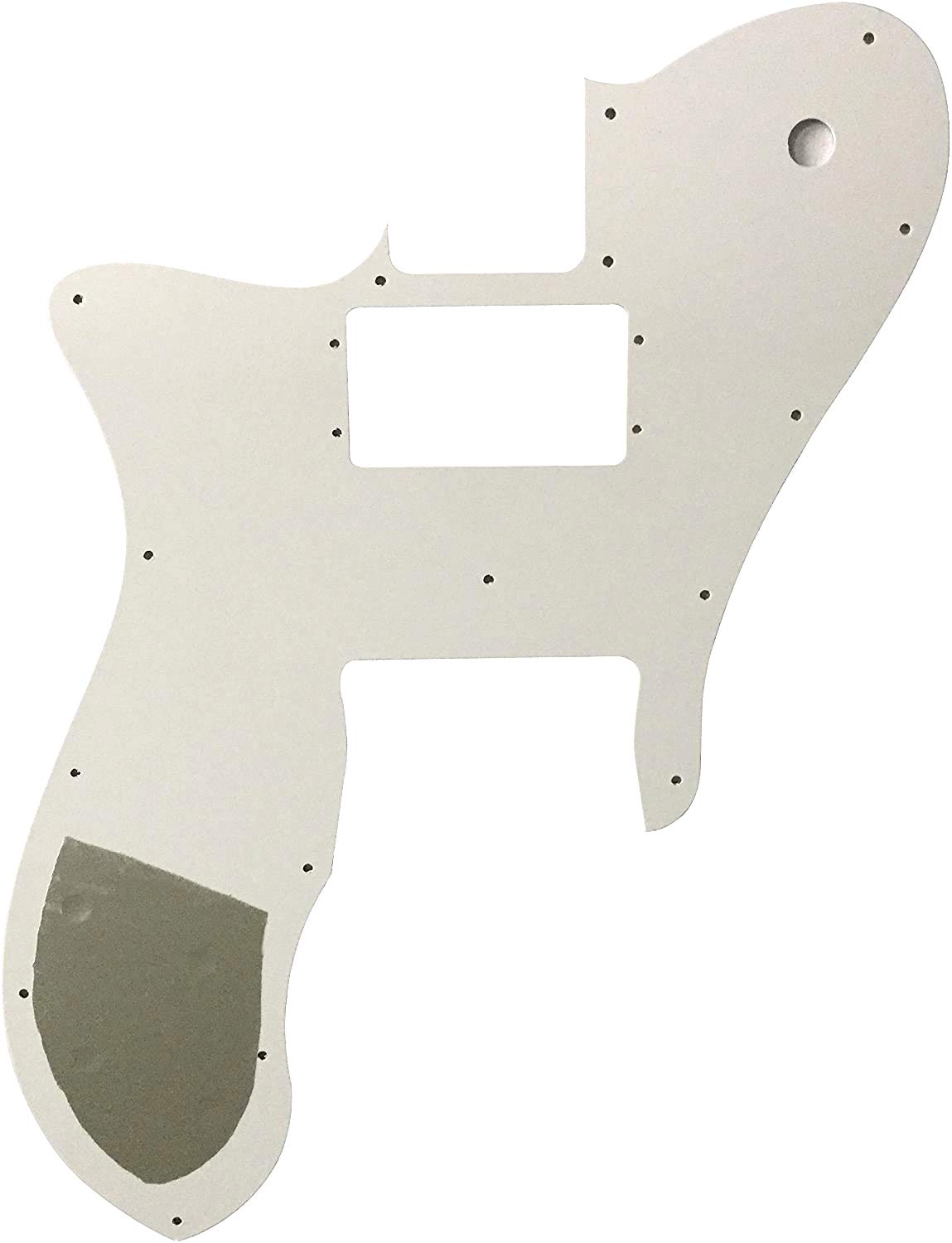 Custom 3-Ply White Wide Range Style Pickguard for 72 Telecaster Reissue Electric Guitar - Perfect for Vintage Guitar Upgrades & DIY Modifications