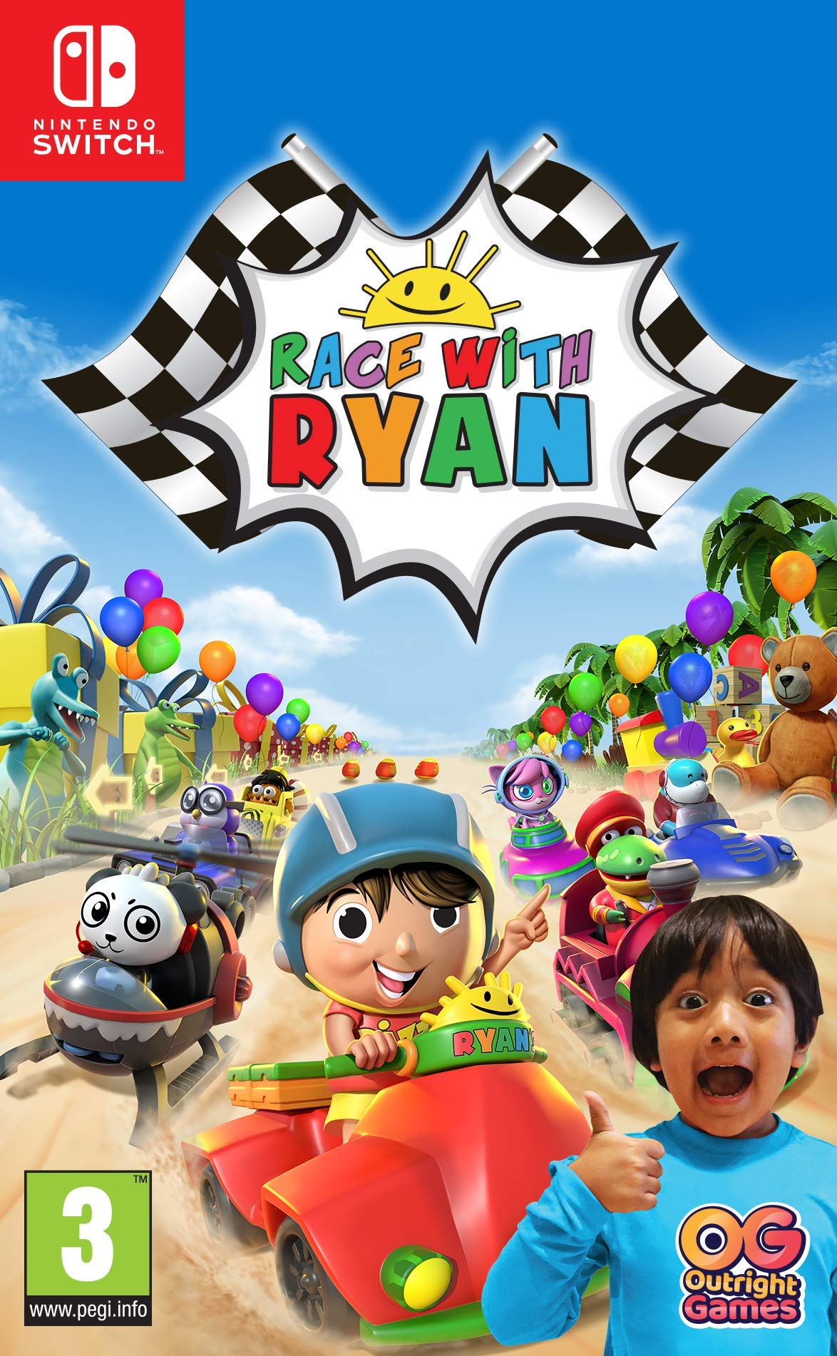 Race with Ryan - Nintendo Switch Game for Kids | Fun Racing Adventure for Family & Friends | Perfect for Birthday Gifts & Party Games