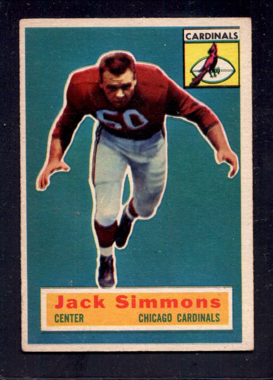 1956 Topps #82 Jack Simmons St. Louis Cardinals Short Print SP Vintage Football Card - Perfect for Collectors, Sports Memorabilia & Vintage Card Displays