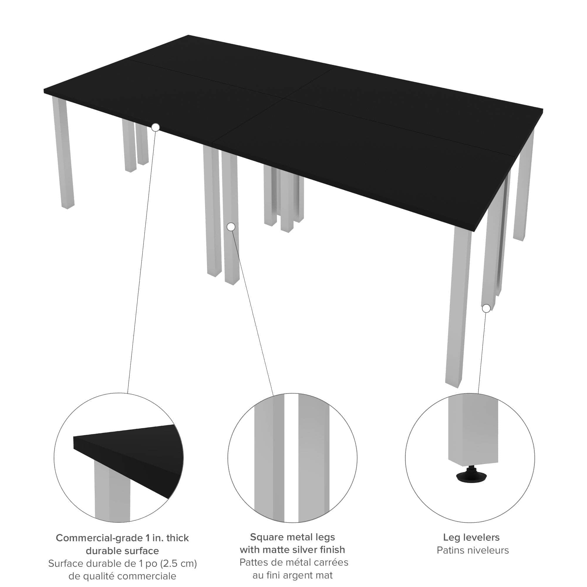 Universal 4-Piece Table Desk Set - 24