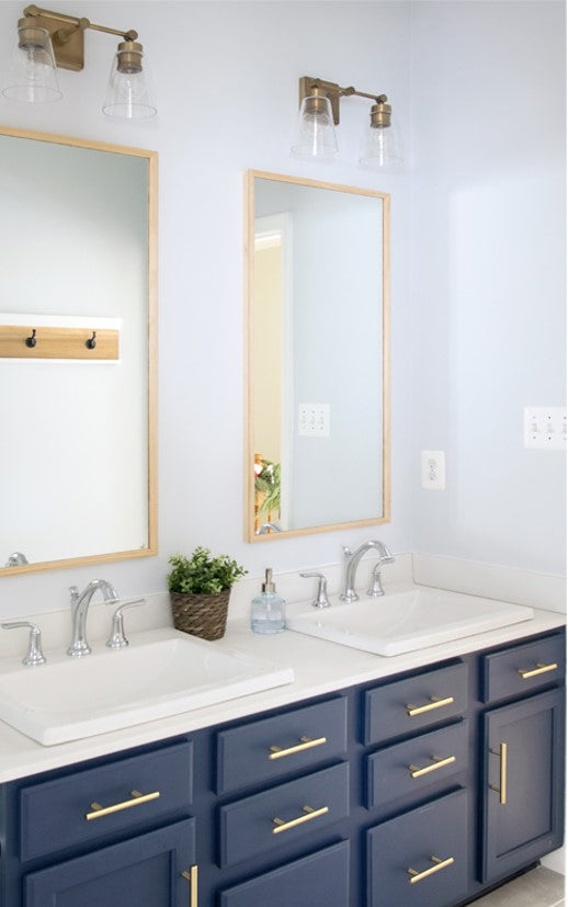Josey Vanity Light - Modern Bathroom Wall Sconce with Clear Glass Shades, 3-Light Fixture for Bedroom & Dressing Room, Perfect for Makeup Vanity and Mirror Lighting