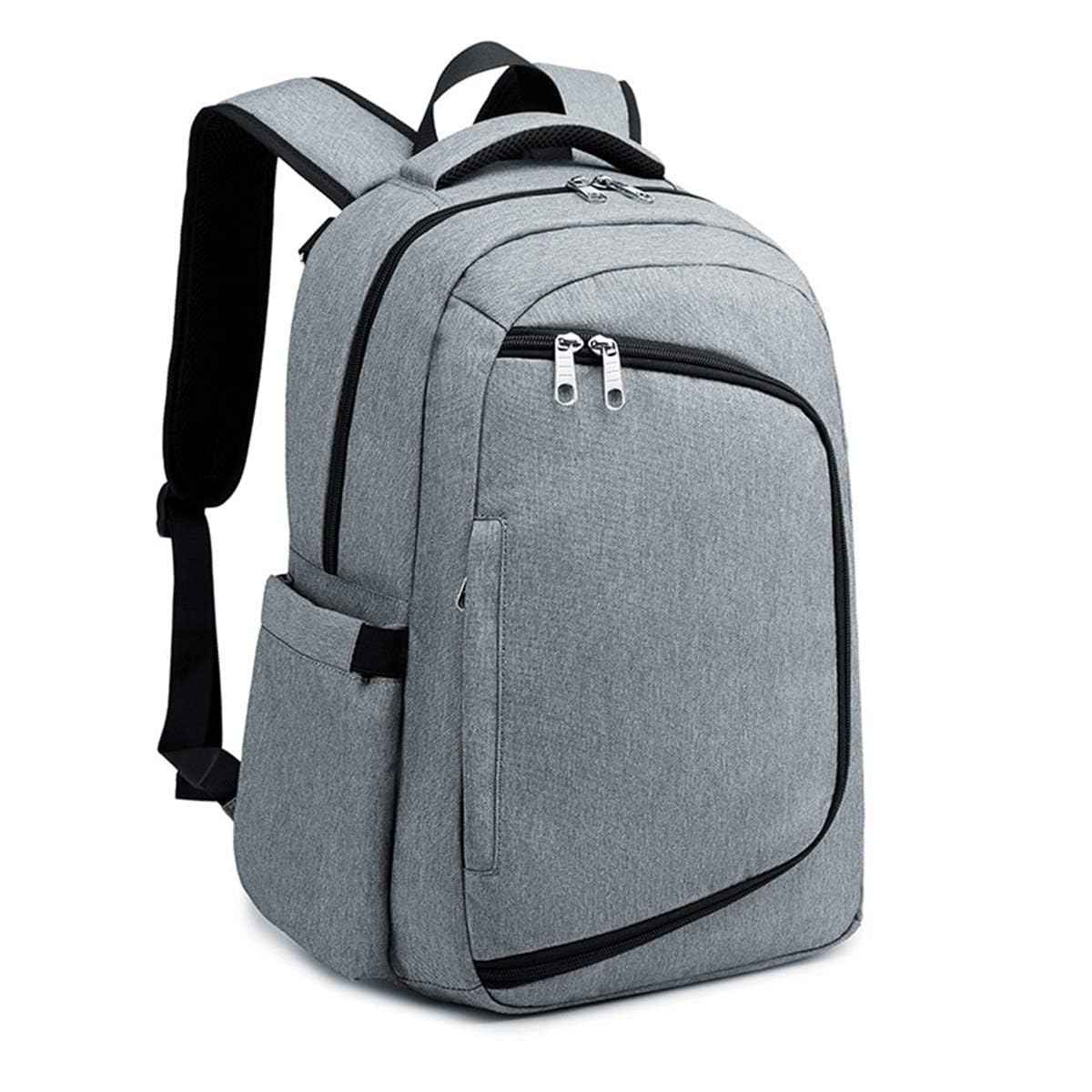 Snapwish Travel Diaper Backpack for Dads - Baby Changing Bag with Stroller Straps & Pad, Light Grey Unisex Diaper Bag | Perfect for Parenting Outings, Travel & Daily Use with Toddlers