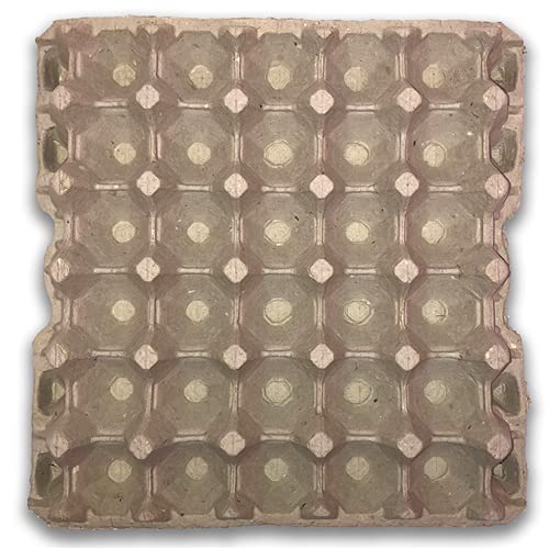 200 Pack Paper Egg Trays - 30 Cell Pointed Bottom Egg Cartons for Farm Fresh Eggs | Perfect for Farmers Markets, Grocery Stores & Home Egg Storage
