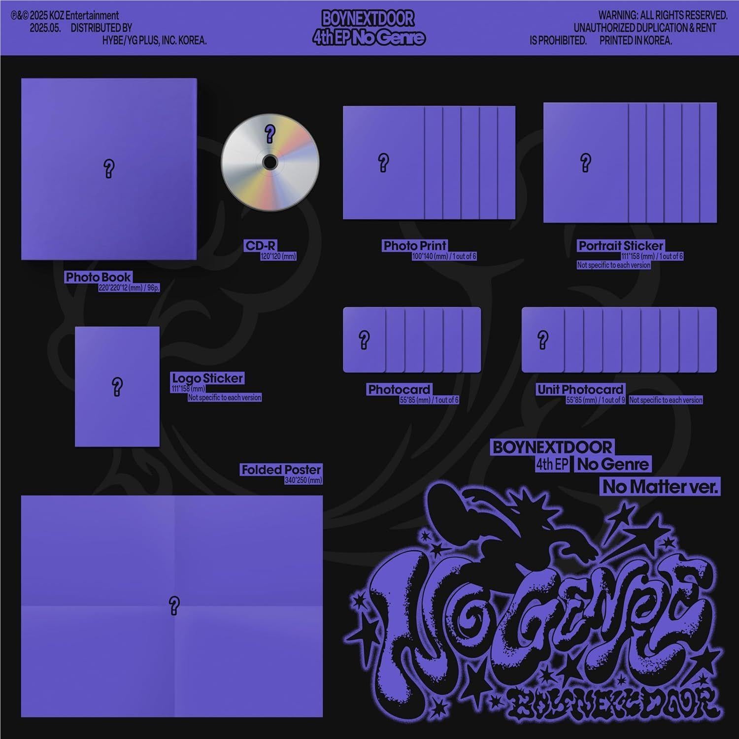 4th EP [No Genre] (No Matter Version) - Imported Music Album for Collectors & Music Enthusiasts | Perfect for Gifts, Home Listening & Fan Collections