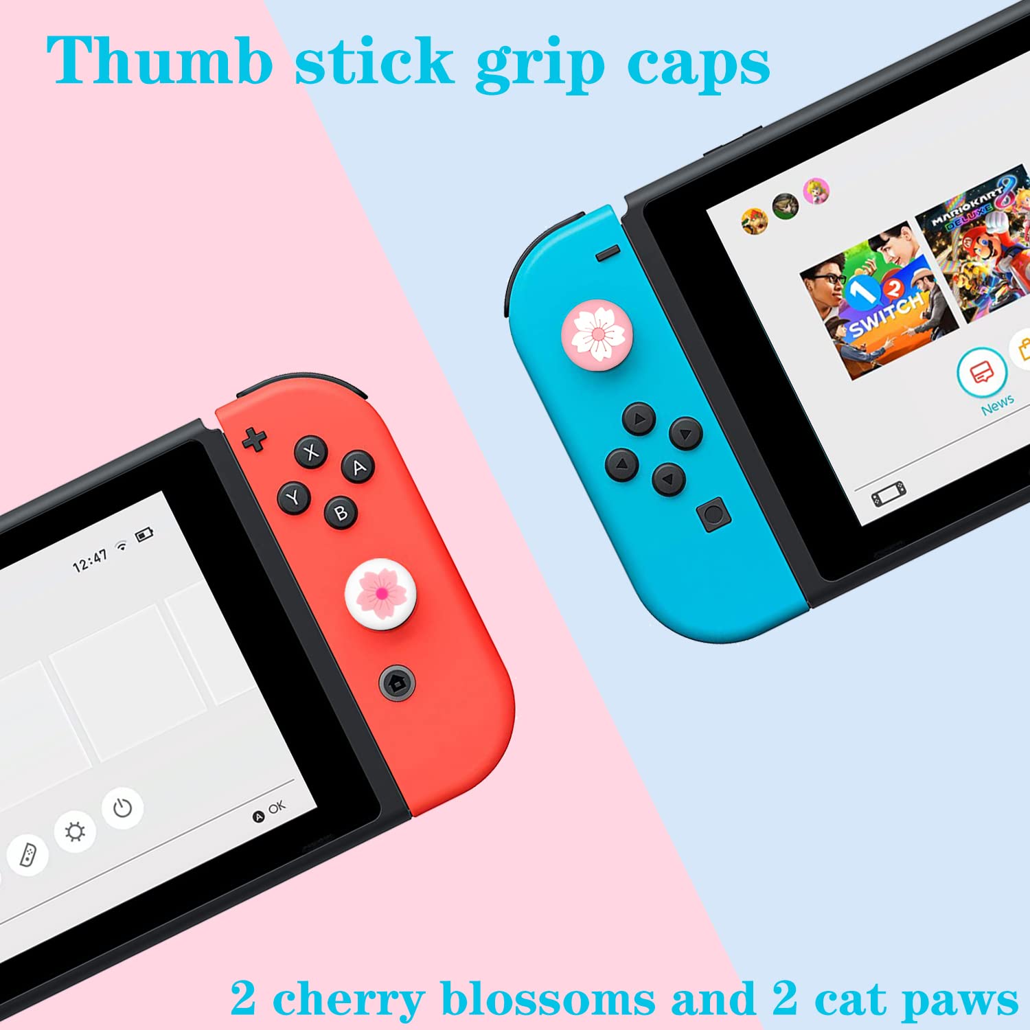 Pink Travel Carrying Case Accessories Kit for Nintendo Switch - 10-in-1 Essential Protection Set with Hard Cover, Tempered Glass Screen Protector, Adjustable Stand & Thumb Grip Caps | Perfect for Gaming On-The-Go, Travel & Daily Protection