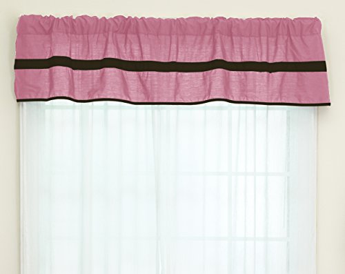 **Pink and Brown Baby Doll Crib Bedding Set with Solid Stripe Window Valance - Soft Nursery Decor for Girls' Room, Dollhouse Accessories**    *(Perfect for doll cribs, nursery room decor, dollhouse styling, and children's bedroom accents)*
